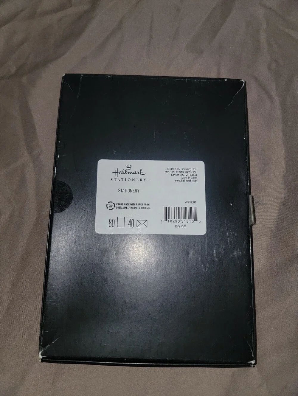 Hallmark Black and White Stationary Sheets Nib